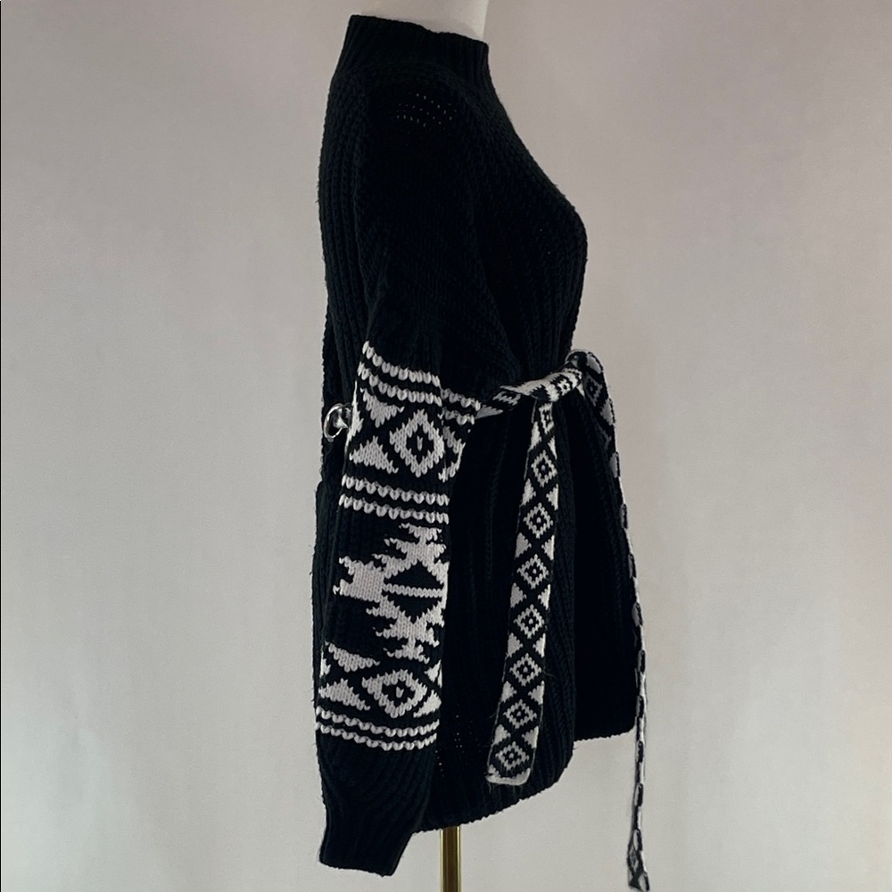 Sachin + Babi Black and White Turtleneck Sweater - Picture 8 of 12